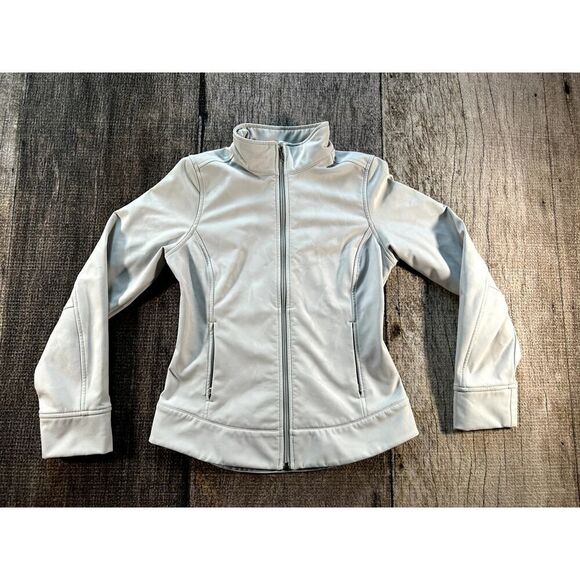 Patagonia Women's Demitasse Floral Soft Shell Grey Fleece Jacket XS - Picture 1 of 9